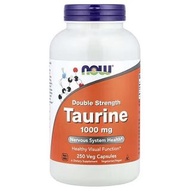 全新 到付 NOW Foods Double Strength Taurine 1000mg 牛磺酸，1,000 毫克，100 粒素食膠囊