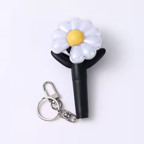 Kpop BIGBANG GD Mini Light Stick Keychains G-DRAGON Daisy Electronic Lights Bag Pendant Keyrings for