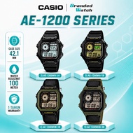 CASIO AE1200WH AE-1300WH Man Digital Watch 10 YEAR BATT LIFE STEEL Jam Casio Lelaki Casio AE 1200WH 