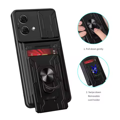 Card slot Camera protect case for Moto G84 G54 G73 G72 G53 G23 G13 G32 G22 G62 G52 G60 G50 G30 G10 E