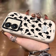 Case For VIVO Y22 Y22s Shockproof Silicone Flower Phone