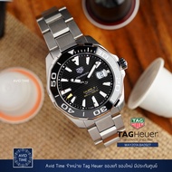 นาฬิกา แทคฮอยเออร์ Tag Heuer Aquaracer 43mm ออโต้ สีดำ เซรามิค สายเหล็ก ประกันศูนย์ WAY201A [Avid Time ของแท้ 100%]