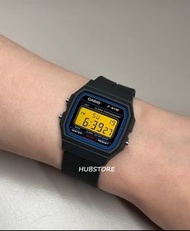 HUBSTORE CASIO 卡西歐 Casioak F91 F91W F-91 F-91W F-91W-1 F-91W-1D 黑藍黃色 防水 有現貨