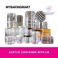 Acrylic Container Food Container - Balang Plastic Bekas Biskut Raya Bekas Kuih Balang Kuih Bekas Sim