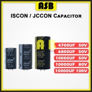 (4700UF 50V / 6800UF 50V / 10000UF 50V / 10000UF  80V / 10000UF 100V) ISCON / JCCON Capacitor (1pc)