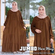 NARA MAXY LD 136 Gamis Rayon Jumbo Polos XXXXL