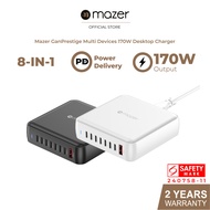 Mazer Charger GanPrestige 170W 8-IN-1 Desktop Charger Fast Charging USB-C Charger