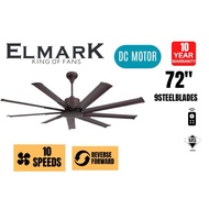 ELMARK 72" CEILING FAN 9 BLADES | 9HE72 | Ceiling fan with Remote control | Industrial Ceiling Fan 7