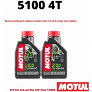 MOTUL 5100 10W50 15W50 10W40 7100 4T TECHNOSYNTHESE ENGINE OIL SEMI SYNTHETIC 1L OIL FILTER ORI MINY