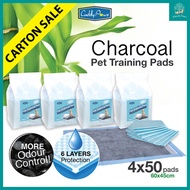 [Cuddly Paws] 200pcs 60x45cm CHARCOAL Ultra-absorbent Pets Training Pee Pads for Dog, Cat, Hamster, 