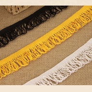 Polyester Tassel Lace Trim Fabric - Perfect for Crafting Projects | Up to 7cm Width | In Stock