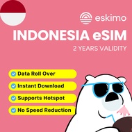 Eskimo eSIM Indonesia Data Plan (3GB and 1GB) - How to Redeem in Description