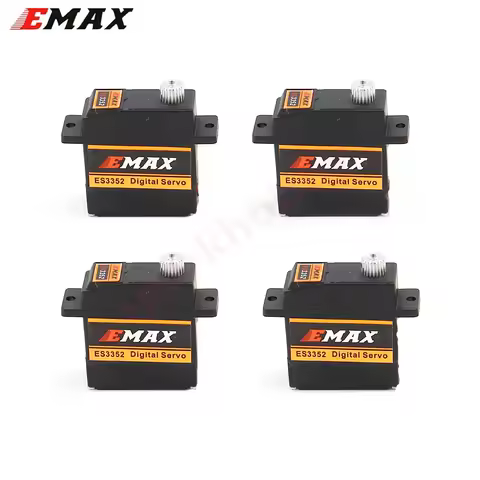 1PCS/4PCS EMAX ES3352 3352 2.8kg Metal Gear 9mm Ultra Thin Digital Servo For RC fixed wing Glider Ai