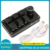 Nearbuy 6 Key Mini Keypad With Knob USB Keyboard OSU Gaming Programmable NEW