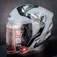 JPX HELMET NOVA X V2 N4 | GORILLA GREY GLOSS | NOVA-X DOUBLE VISOR