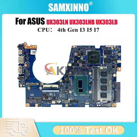 UX303LN Laptop Motherboard For ASUS ZenBook UX303LN U303L BX303L UX303L UX303LB UX303LNB U3000 Mainb