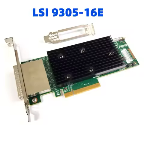Broadcom LSI 9305-16e SATA / SAS HBA Controller 12Gbps PCIe x8 IT SFF-8644