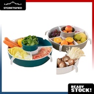 MANGKUK STEAMBOAT | Bekas Pengering Sayur | Pinggan Hidangan Makanan | Mangkuk Hidang Berputar | Pen