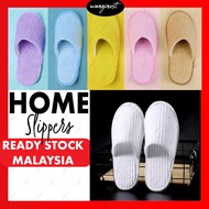 Selipar Indoor Slipper Home Anti Slip Soft Coral Fleece 5 Color Sandal Hotel Portable Unisex Lelaki Perempuan