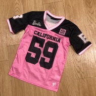 BARBIE 女童 7-8歲 吸濕排汗網布 短袖T恤 植絨 CALIFORNIA 特價 $79 包郵