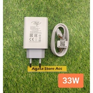 Itel 33W Charger Original type C Fast Charging 33 Watt