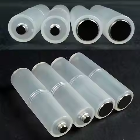 4Pcs AAA To AA Size Cell Battery Box Converter Adapter Batteries Holder Plastic Case Switcher for AA