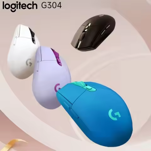 2025 Hot Logitech G304 Wireless Gaming Mouse LIGHTSPEED HERO Battery 250 hours 12000 DPI 6 Programma