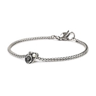 Trollbeads Lắc tay trang sức bạc cao cấp hoa tháng 8 - Poppies of August