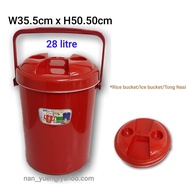 Rice Bucket 27 Liter Bocong Nasi Termos Ice Bucket Cooler Outdoor Flask Nasi Tong Nasi Tahan Panas M