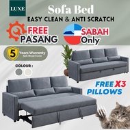 Sabah Sofa Bed Murah Sofa Katil Berkualiti Easy Clean Sofa Anti Scratch Ruang Tamu Kecil 沙巴沙发床