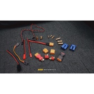 Custom Connector / Converter Deans(Tplug), Xt60, Xt90, EC5, EC8, Jst, Futaba, Banana 2, 3, 3.5, 4, 5