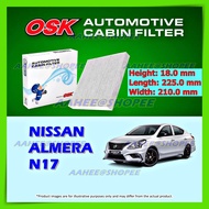 Air Cond Cabin Filter Nissan ALMERA OSK Original AC-3718 27277-1HE0E