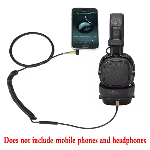 PP+ Replacement Audio Cable for Marshall Major III Monitor MID Headphones With MIC