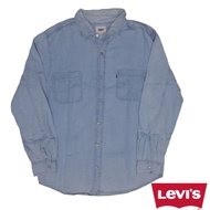 KEMEJA Levis denim light blue double pocket second Shirt
