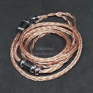 7NOCC Litz 23AWG 1.25mm Copper Headphone Wire CNY 8 - Rhodium-plated MMCX Connector