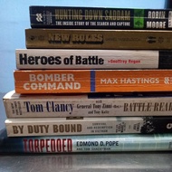 History/War Books Assorted fiction non fiction paperback Hardbound preloved