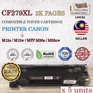 Compatible CF279A X5 units CF279 279 CF 279 279A 79A 279 toner Compatible Toner Cartridge x 5 units
