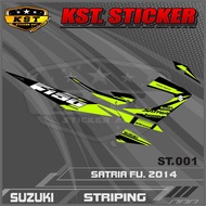 SUZUKI Satria Fu 2014 Striping - Striping Sticker Satria Fu 2014SUZUKI. ST 001