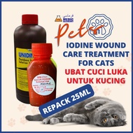 Iodine Wound Care Treatment for Pets Ubat Sapu Luka Untuk Haiwan Kucing, Anjing, Arnab dan lain-lain