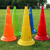 Football and basketball logo bucket obstacle, 50cm horn cone cone bucket, triangular cone roadblock 