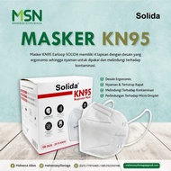 Masker KN95 4 Ply Respirator Mask Earloop isi 20 Pcs Solida Diskon