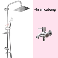 Shower Tiang Set Panas-Dingin/Shower Kamar Mandi Set 4 in 1 Dengan Faucet Shower Kamar Mandi Panas