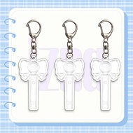 IZNA keychain shaped like transparent mica Lightstick, Kpop idol accessory Mai Jeemin Koko Sarang Ju