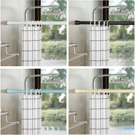 Bold and thickened bathroom curtain rod, white and black telescopic rod, non perforated curtain rod, door curtain rod