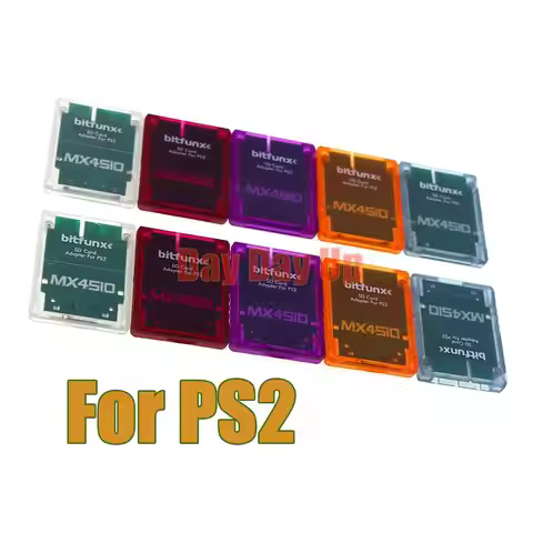 1PC TF SD Card Adapter For PS2 MX4SIO SIO2SD Memory Card Program Game Card Transparent Housing Card 