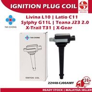 Nissan Tan Chong Ignition Plug Coil - Grand Livina L10,Latio C11, Sylphy G11L,Teana J23 2.0,X-Trail T31,X-Gear