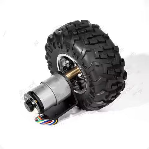 JGB37-520 Encoder Micro DC Reduction Motor Intelligent Car Motor Accessories Couplings Tires