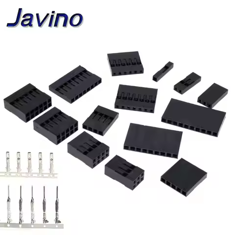 50/25PCS Dupont Plastic Shell 1Pin 2Pin 3Pin 4Pin 7Pin 8pin 9pin 10pin 2.54mm Dupont Connector 1P/2P