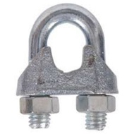 13MM (1/2") - 20MM (3/4") GALVANIZED WIRE ROPE CLIP OR U-BOLT CLAMP OR CLIP FOR CLAMPING THE WIRE RO