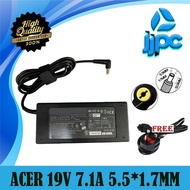 Acer Nitro 19V 7.1A 135W Charger Adapter For Aspire V 15V17 VN7-792G-59CL PA-1131-16